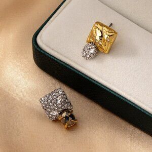 Alexis Bittar Irregular Full Diamond Earrings